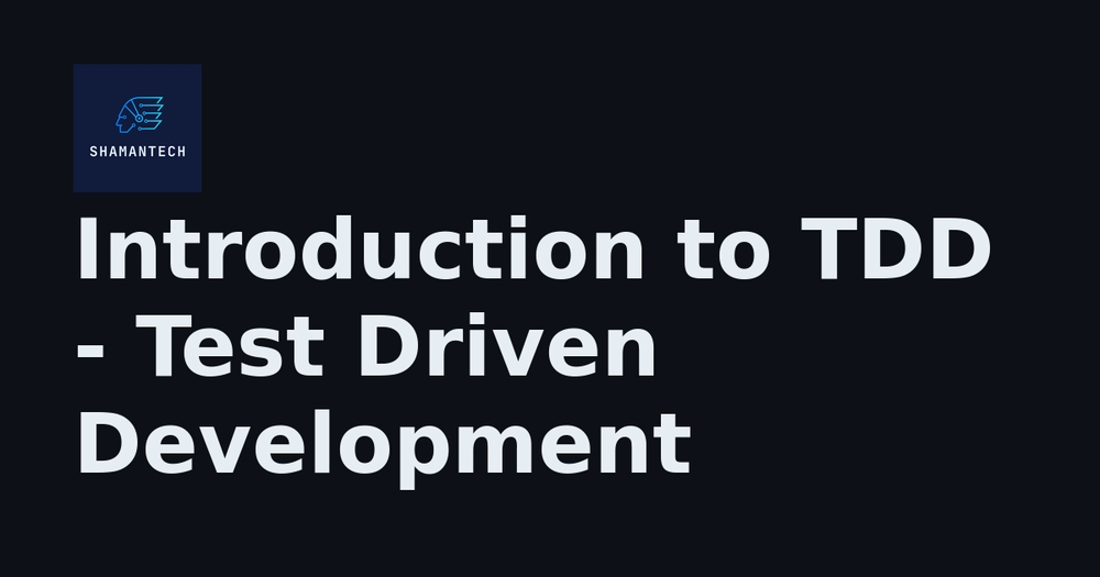 img of Introduction to TDD - Test Driven Development